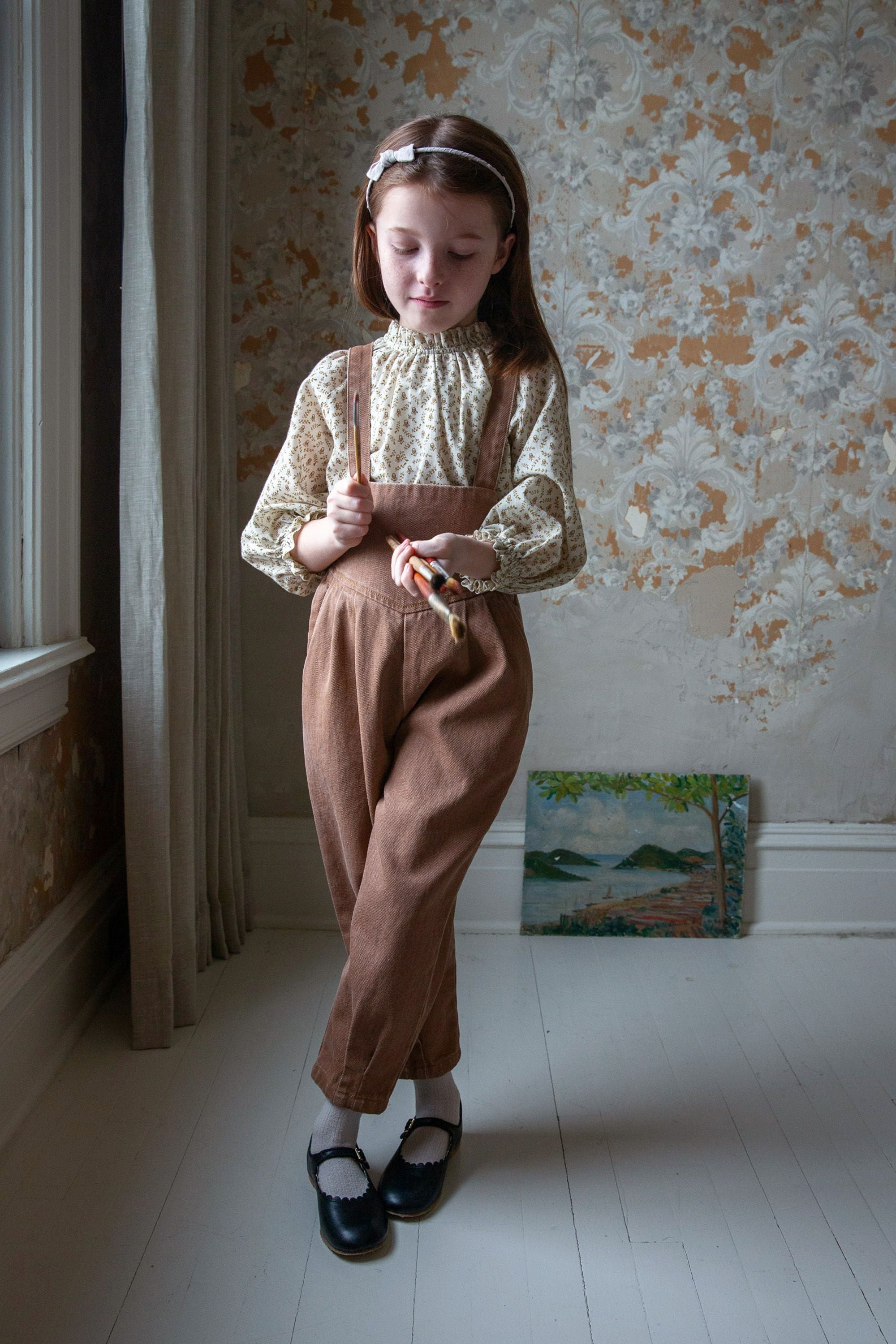 Soor Ploom Ramona Blouse - Twig & Vine on Old Gold