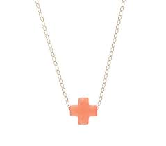 Enewton Design- Kid Cross Necklace - Coral