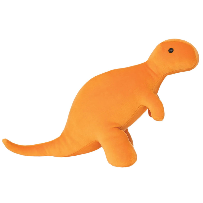 The Manhattan Toy Company Velveteen Dino Growly Orange