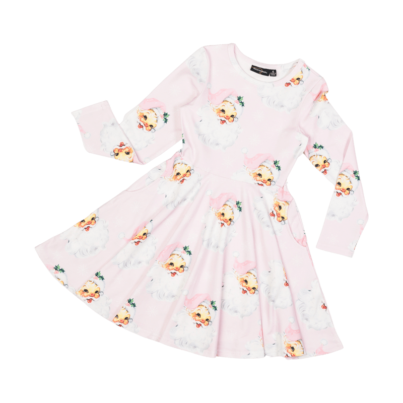 Rock Your Baby Pink Santa Long Sleeve Waisted Dress – Casp Baby Mommy & Me Boutique Rock Your Baby Pink Santa Long Sleeve Waisted Dress – Casp Baby Mommy & Me Boutique