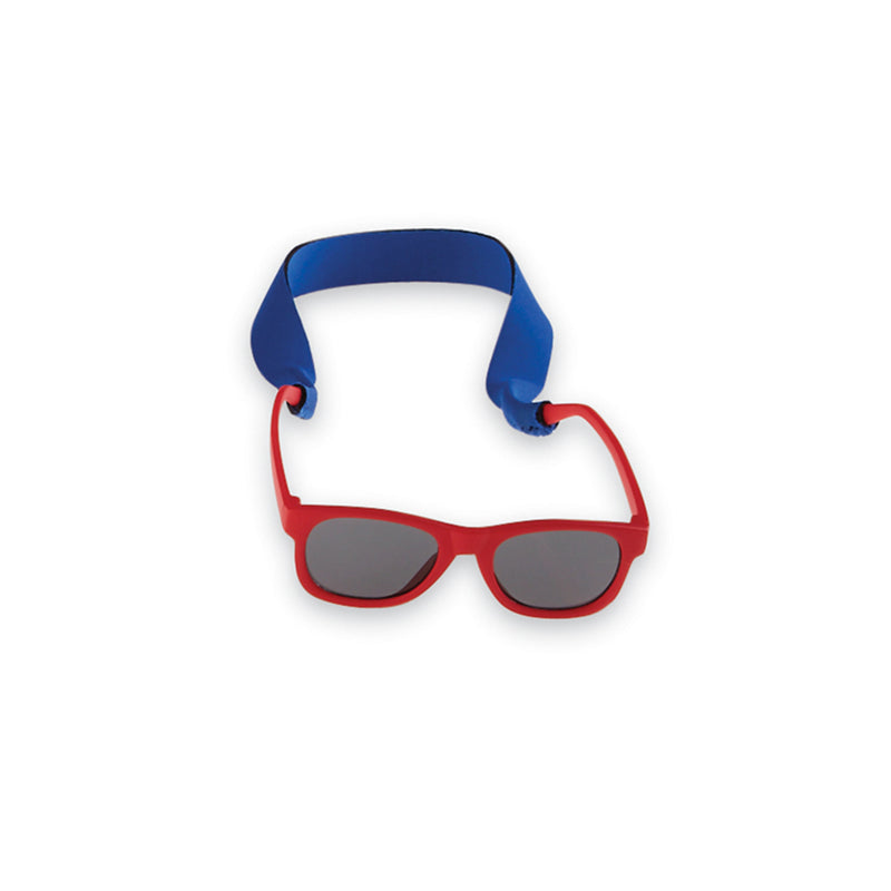 Mud Pie Infant Sunglasses & Neoprene Neck Strap - Red