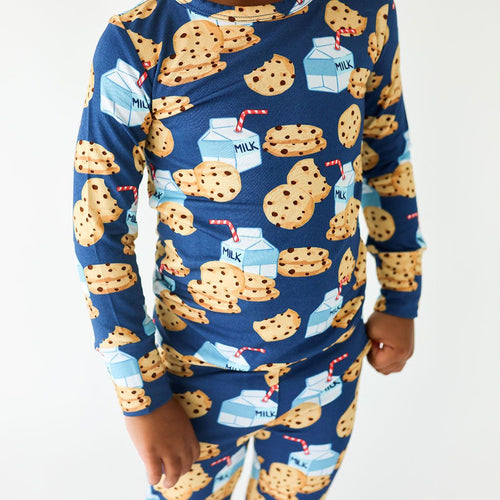 Posh Peanut Long Sleeve Pajama Set - Milk and Cookies