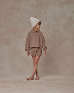 Rylee + Cru Knit Shorts - Heathered Mocha