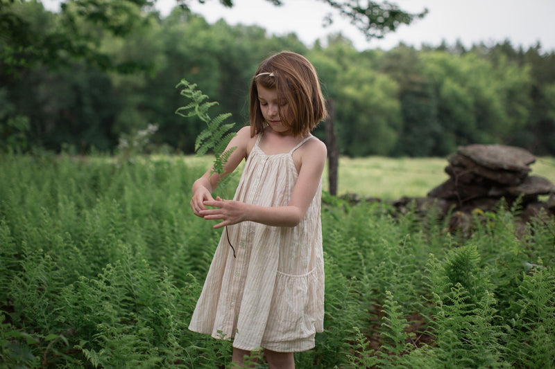 Soor Ploom Prim Dress - Chalk Stripe