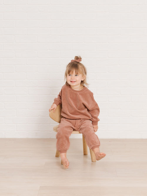 Quincy Mae Relaxed Sweatpants - Clay