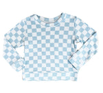Brokedown Blue Checkered Sweatshirt