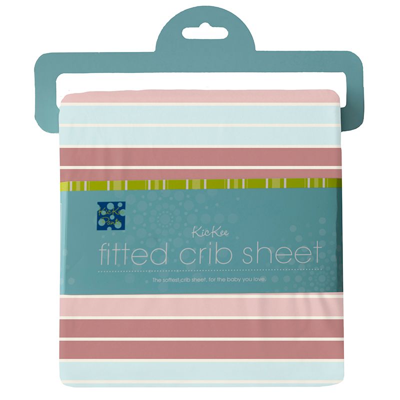 Kickee Pants Fitted Crib Sheet - Active Stripe