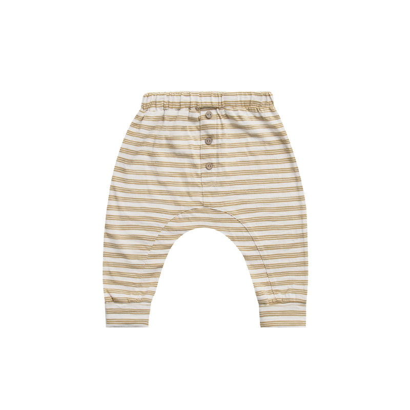 Rylee + Cru Baby Cru Pant - Ivory Gold Stripe
