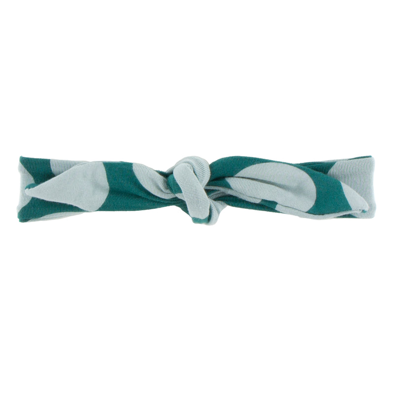 Kickee Pants Print Bow Headband - Ivy Mod Dot