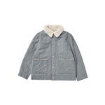 Rylee + Cru Shearling Chore Coat - Dusty Blue