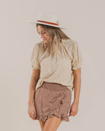 Rylee + Cru Women's Wrap Ruffle Skirt - Amber Flower Power