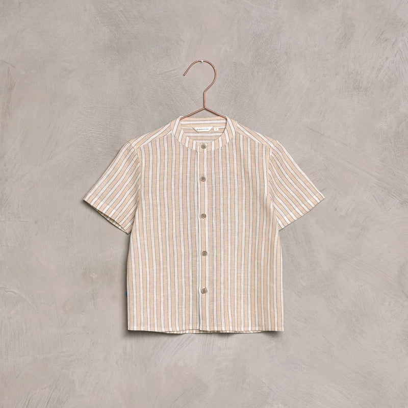 Noralee Archie Shirt - Ecru / Cafe Stripe