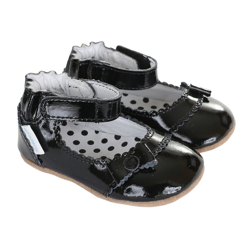 Robeez Catherine Mini Shoez- Black Patent – Casp Baby Mommy & Me Boutique