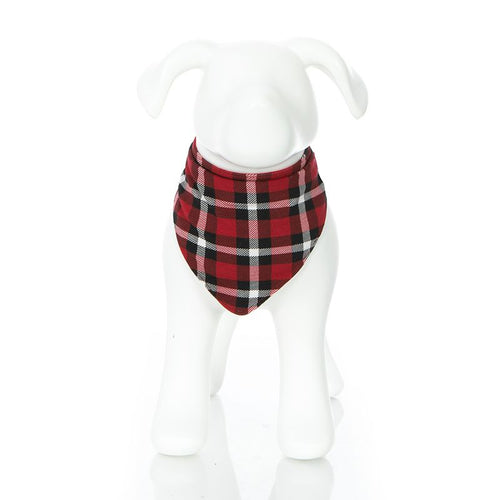 Kickee Pants Print Dog Bandana - Crimson 2020 Holiday Plaid