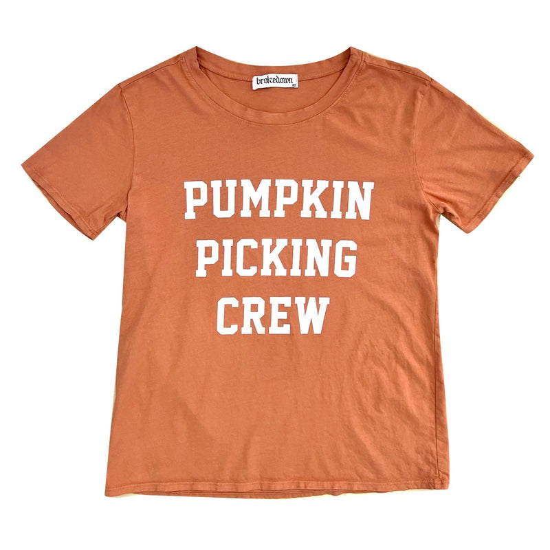 Brokedown Women's Pumpkin Picking Crew Tee - Caramel