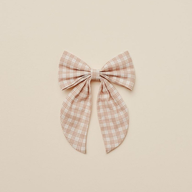 Noralee Oversized Bow - Oat Check